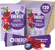 V8 Energy Pomegranate Blueberry Energy Drink Powder, .10 oz Packet (120 Count)