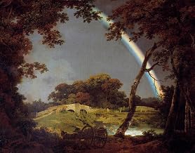 XcBAIHOUD Canvas Reproduction Canvas Picture Canvas Murals Paesaggio with l'arcobaleno Dipinto di Wright di Derby for Wall Decoration 60x90cm