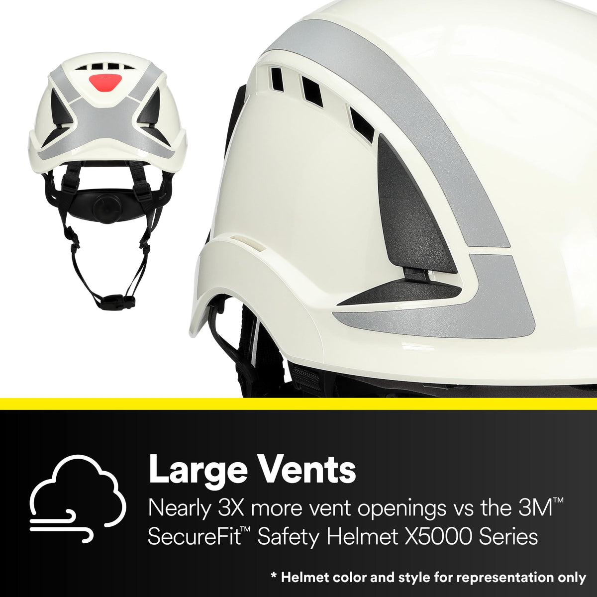 DBI-SALA Safety Helmet by 3M – Standard, Acrylonitrile Butadiene Styrene (ABS), Blue, Model X6003X-UV-A