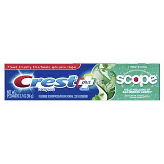 Complete Multi-Benefit Whitening + Scope Minty Fresh Flavor Toothpaste 2.7 Oz (Pack of 12) by Crest – 2.7 Ounce (Pack of 12), Pack of 12, Model dt-4548