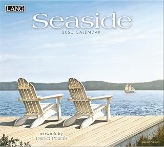 Lang, Seaside by Daniel Pollera 2025 Wall Calendar