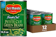 Del Monte BLUE LAKE Petite Cut Green Beans, Canned Vegetables, 12 Pack, 14.5 oz Can