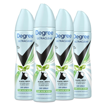 UltraClear Antiperspirant Deodorant Dry Spray by Degree – 3.8 Ounce (Pack of 4), Pack of 4