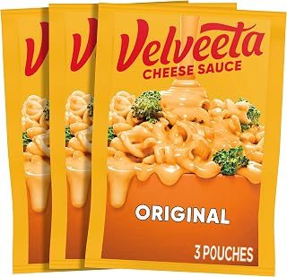 Velveeta Cheese Sauce, 1 Box of 3 Pouches Original, 12 oz