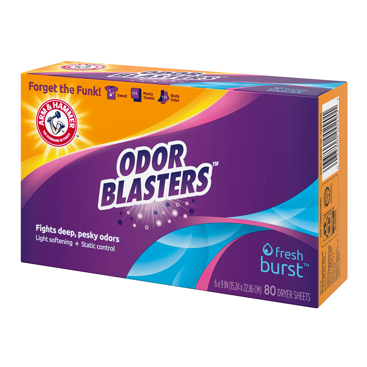 Arm & Hammer 80 Count (Pack of 2) / 2 Dryer Sheets