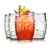 Libbey Tiki Statue / 4 Count (Pack of 1) / Tiki Mixed Drinkware Sets