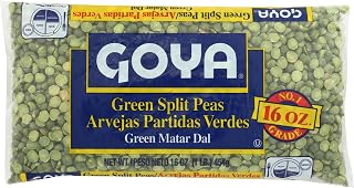 Goya Dry Split Green Peas, Vegan, 16 Ounces (Pack Of 24)