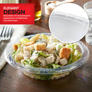 (240-Count) Elegant 18 oz Clear Plastic Bowls for Parties by Stock Your Home – 18 Oz, 18.0 fluid_ounces, Plastic, Clear, Pack of 240