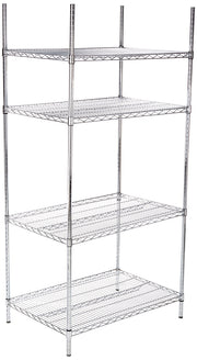 Winco 24" x 36" x 72" / Chrome / Silver Standing Shelf Units