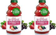 Dr. Smoothie Refreshers Strawberry Acai – Made with Real Fruit Juice – Drink Concentrate, No Artificial Colors, Shelf-Stable – Lightly Caffeinated with Green Coffee Extract (46 oz Bottle) (Pack of 2)