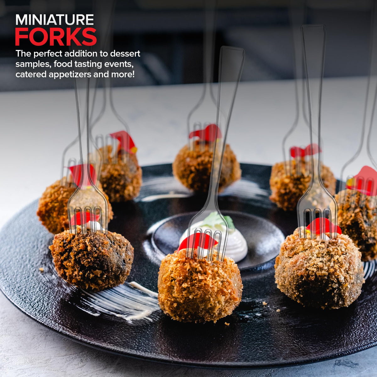 Stock Your Home Mini Fork / Clear / 100 Count Dessert Forks