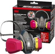 3M Multi-Purpose Quick Latch Reusable Respirator 65023QLH1-DC, OV/AG/P100, Mdm, 1-Fcpc, 1-pr of 60923 Crtrdg/Fltrs