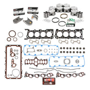 Mizumo Auto Main Bearings 0.25mm | Rod Bearings 0.25mm / Piston Set 0.50mm Oversize / 1 Engine Kit Gasket Sets