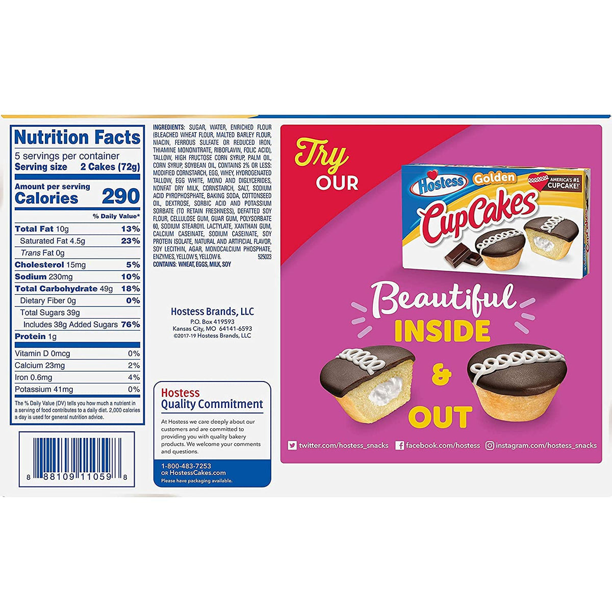 12.7oz Zingers Iced Vanilla Cake by Hostess – 1.27 Ounce (Pack of 20), Pack of 2