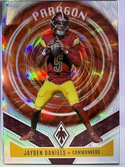 2025 Panini Phoenix #1 Jayden Daniels Paragon Refractor Washington Commanders NFL Football Trading Card