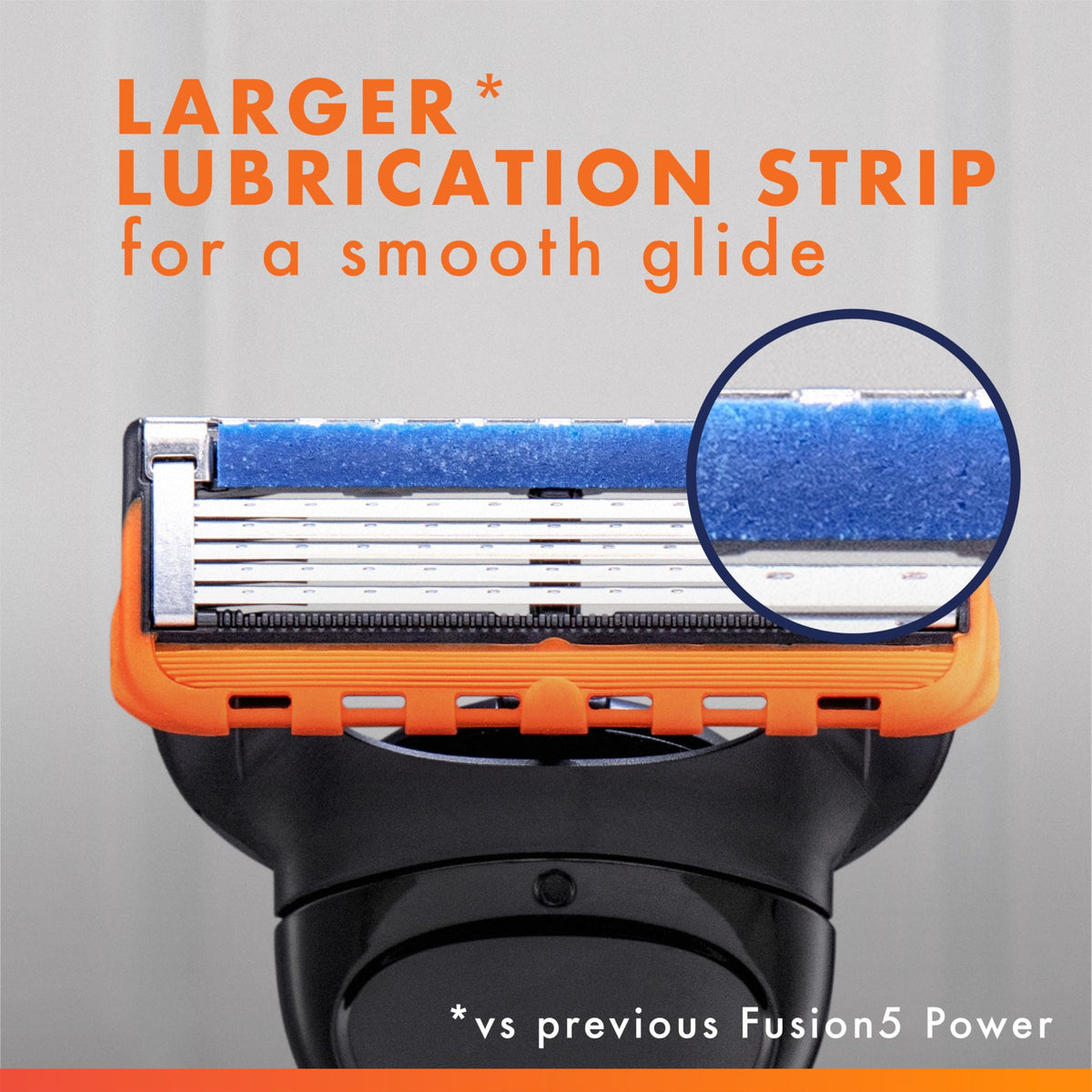 Fusion5 Power Razor Blade Refills for Men by Gillette – 8 Count (Pack of 1), orange, Model 47400510876