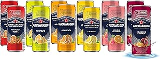 San Pellegrino Sparkling Fruit Beverages Variety Sampler Pack - 11.15 Fl Oz Cans (12 Pack) - In Sanisco Box…