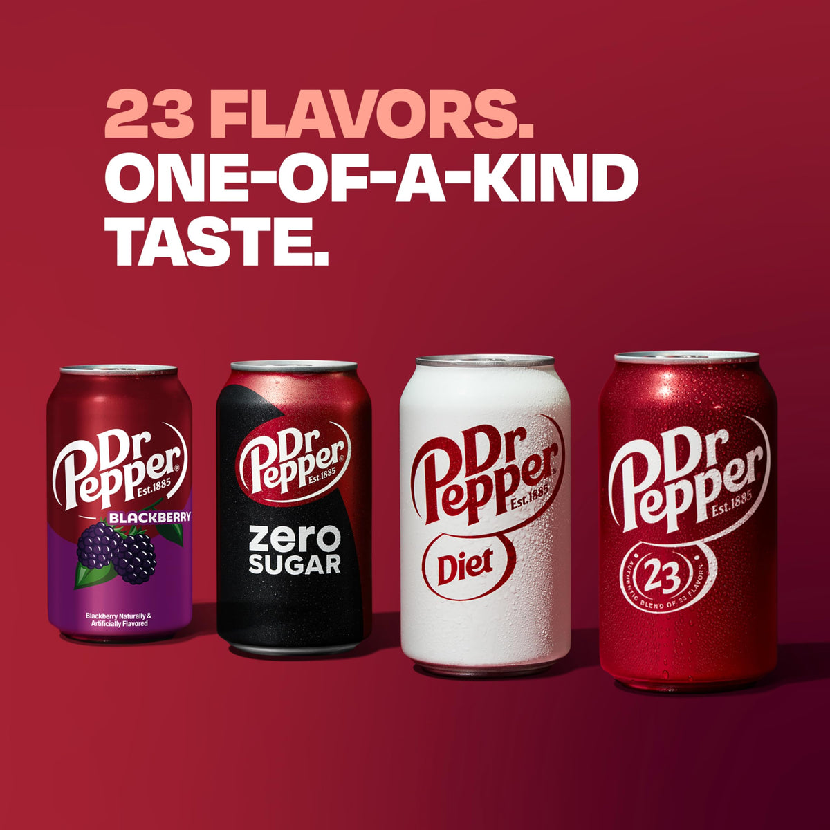 MINI CANS by Dr Pepper – 7.5 Fl Oz (Pack of 10), red, Pack of 10