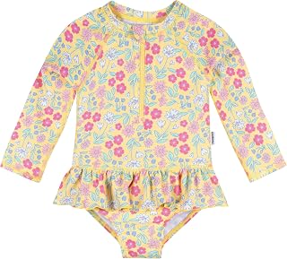 Gerber Baby Girls' Baby and Toddler Girls Long Sleeve Swimsuit