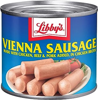 Libby's Vienna Sausage in Chicken Broth, Canned Sausage, 4.6 OZ (Pack of 24)