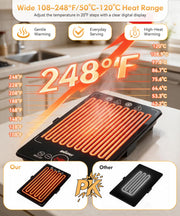 Beday Modular Warming Tray, 4 Zones, Expandable Black