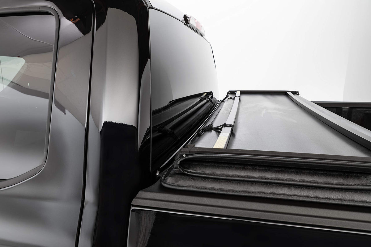 Latitude | Fits 2014-2018 GM Chevy Silverado/GMC Sierra with 6.6 FT Bed | Easy Install by LEER – Vinyl, Black, Model 630170
