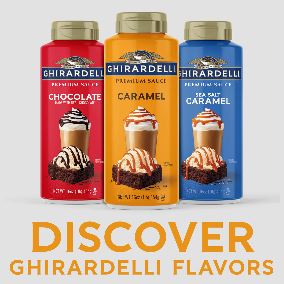 Ghirardelli Caramel / 16 Fl Oz (Pack of 6) / 6 Chocolate