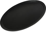 CFS Griptite 2 Oval Serving Tray by Carlisle FoodService Products – 24 inches x 31 inches x 1 inch, Fiberglass, Black, Pack of 6, Model 3100GR2004