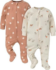 Gerber Baby 2-pack 2-way Zip Thermal Footed Sleep 'N Play