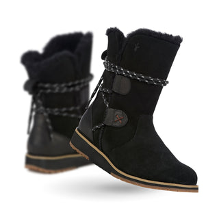 Laurina Lo Boot - Women's Black by EMU – 6, synthetic, Black, Model W11112BK