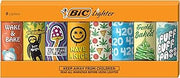 BIC Maxi Pocket Lighter, Special Edition Counterculture Series, 8 Count