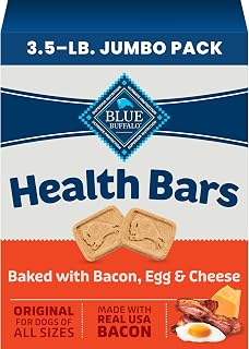 Blue Buffalo Health Bars Bacon Egg & Cheese Dog Biscuits, 3.5 lb