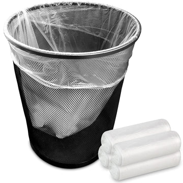 4 Gallon Unscented Small Garbage Bags by Stock Your Home – 50 Count (Pack of 4), 4.0 gallons, Plastic, Clear, Pack of 200