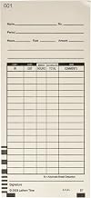 Lathem Time Cards, 2 Sided, Numbered 1-100, 100 per Pack, E7-100 (3.375" x 7.25"), White (LTHE7100)