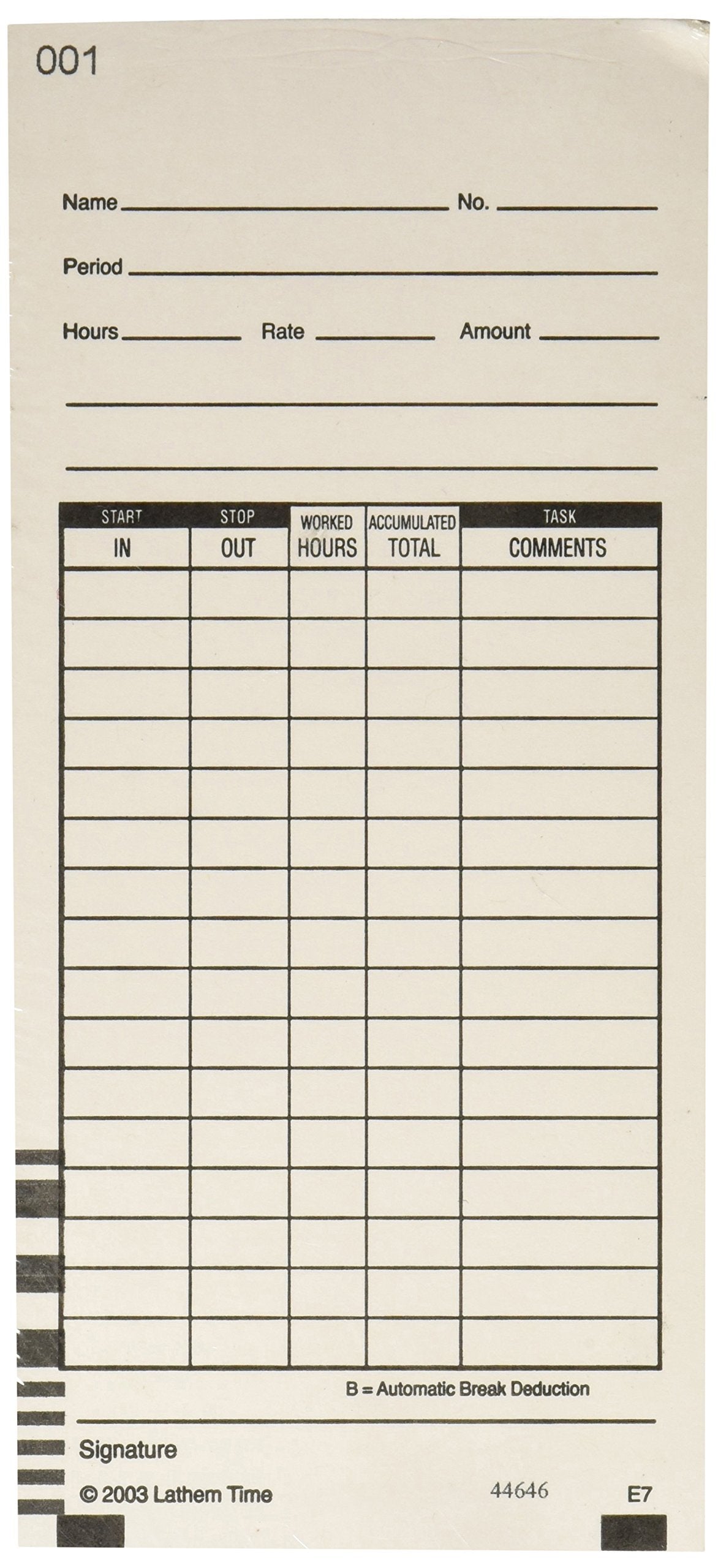 Time Cards by Lathem – Model E7100