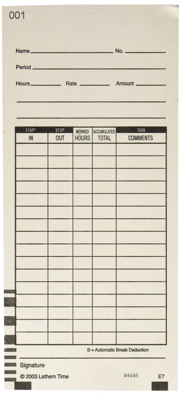 Time Cards by Lathem – Model E7100
