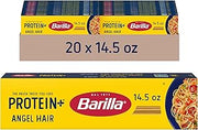 Barilla Protein+ (Plus) Angel Hair Pasta, Plant Based Protein, 14.5oz(20PK)