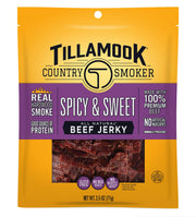 TILLAMOOK COUNTRY SMOKER Spicy & Sweet / 2.5 Ounce (Pack of 1) / 1 Jerky