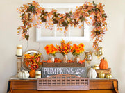 Lvydec Maple Leaf Garland, 13 Feet Total, Orange