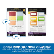 Cut-N-Carry 6-Board Color-Coding Wall Chart by San Jamar – 11"L x 11"W, Paper, Multicolor, Model CBCWLCTST