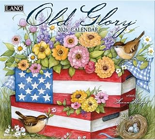 LANG Old Glory 2026 Wall Calendar - Made in USA