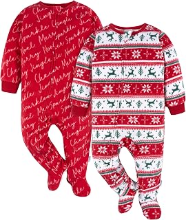 Gerber Baby & Toddler Fleece Footed Pajamas 2-Pack