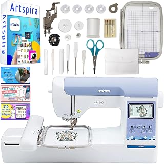Brother PE900 5" x 7" Embroidery Machine with Artspira Software & Accessories