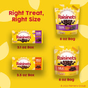 Dark Chocolate Covered Raisins by Raisinets – 8 Ounce (Pack of 8), Dark Chocolate, Pack of 8