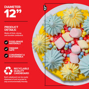 Stock Your Home 40 / 12" Inch / White Cake & Pizza Circles