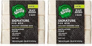 (Pack of 2) Irish Spring Signature for men, 3 bars per pack=6 bars