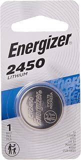 Energizer CR2450 3V Lithium Coin Battery (Watch, Key Fob, Car Remote), 6-Pack