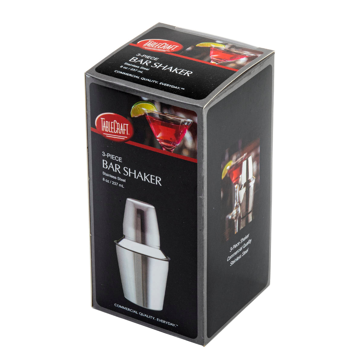 Tablecraft 8-Ounce (Pack of 1) / Silver / 8.0 ounces Cocktail Shakers