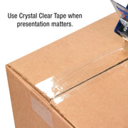 2 Inch x 110 Yards Crystal Clear Packing Tape by Tape Logic – 2 Inches Width x 110 Yards Length, Acrylic, Clear, Pack of 36, Model TLT902200CC