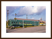 Classic Prints Gallery Vintage Americana Wall Art Iron Horse Restaurant on Oak Street d California by John Margolies by LIVESTOCK – 16 x 24 print in 22 x 30 frame